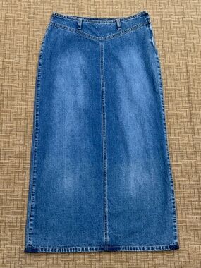 Liz Claiborne Lizwear Jeans Denim Skirt Long Maxi Vintage Pencil Skirt, sz. 6P